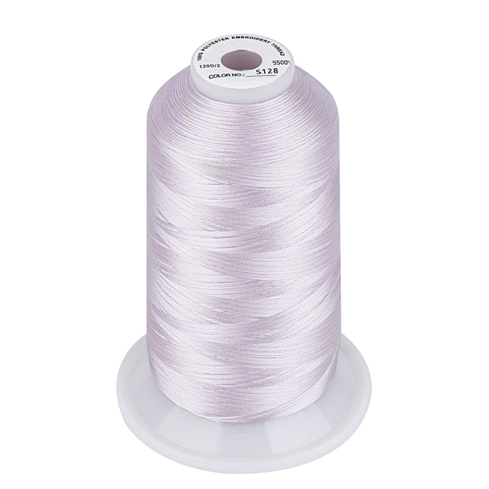 Simthread Vibrant Variegated Polyester Embroidery Thread Single Spool - 5000M - 37 Unique Colors