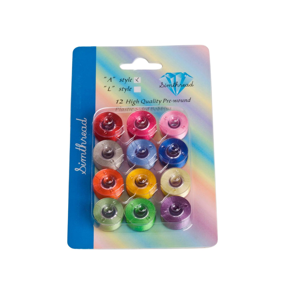 Sew Smooth - Style L, Polyester Bobbins - 12 Pack