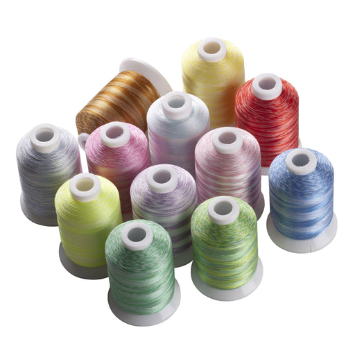  3000Yards/Roll Multicolor Polyester Sewing Thread Set  Spool-Polyester Sewing Thread Assortment-Polyester Sewing Thread-Multicolor  Thread for Sewing Embroidery-Thread Machine Embroidery (N06)