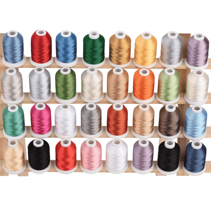Simthread 32 Assorted Colors Machine Embroidery Thread Luxurious Metallic  Thread Similar to Madeira Colors 500 Meters Each - AliExpress