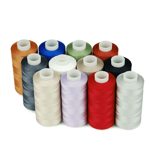  TEHAUX 3000 White Thread for Sewing Machine 100%Cotton Thread  Black and White Machine Embroidery White Sewing Thread White Embroidery  Thread Serger Thread Thick Line Single Needle Child