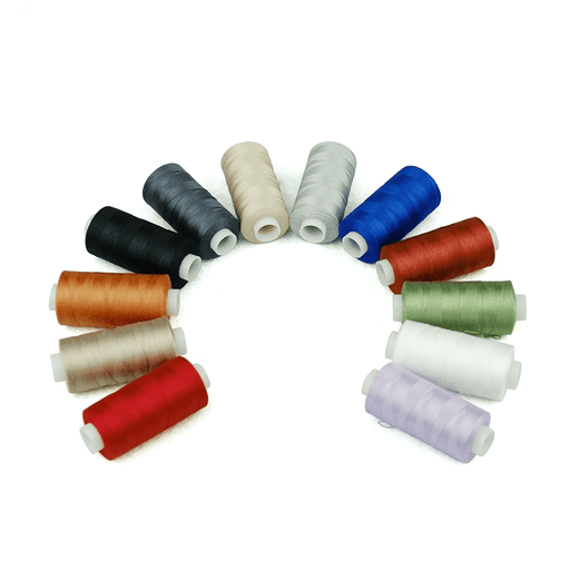 Simthread All Purposes Sewing Thread, 12 Spools Size 40D/2 Polyester Thread  for Sewing, Quilting & Sewing Machine - Handy Polyester Sewing Threads for