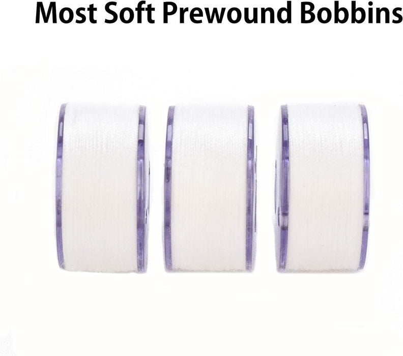Prewound Bobbin Thread Set with Storage Case for Embroidery and Sewing  Machine, Purple Series