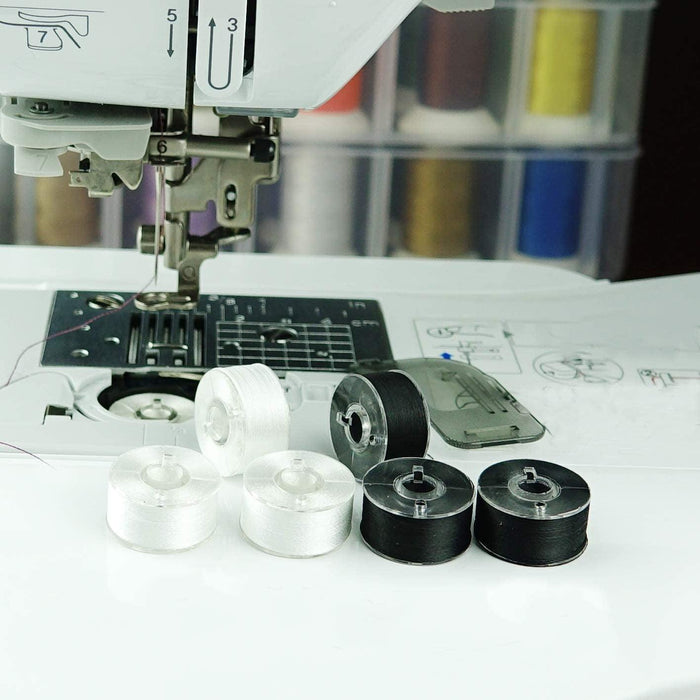 25Pcs Clear Plastic Sewing Machine Bobbins Class 15, Sewing