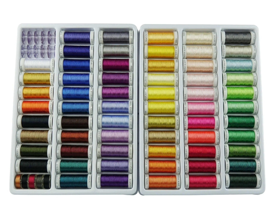 Simthread Embroidery Thread 5500 Yards Sky Blue 019, 40wt 100% Polyester