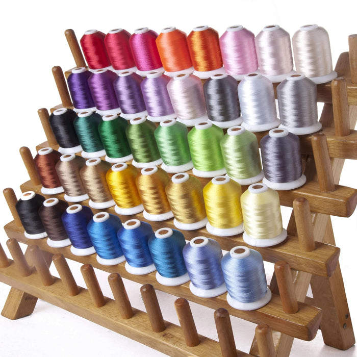 100 Colors Sewing Thread Kit 40S/2 40WT Polyester Machines Embroidery  Overclock