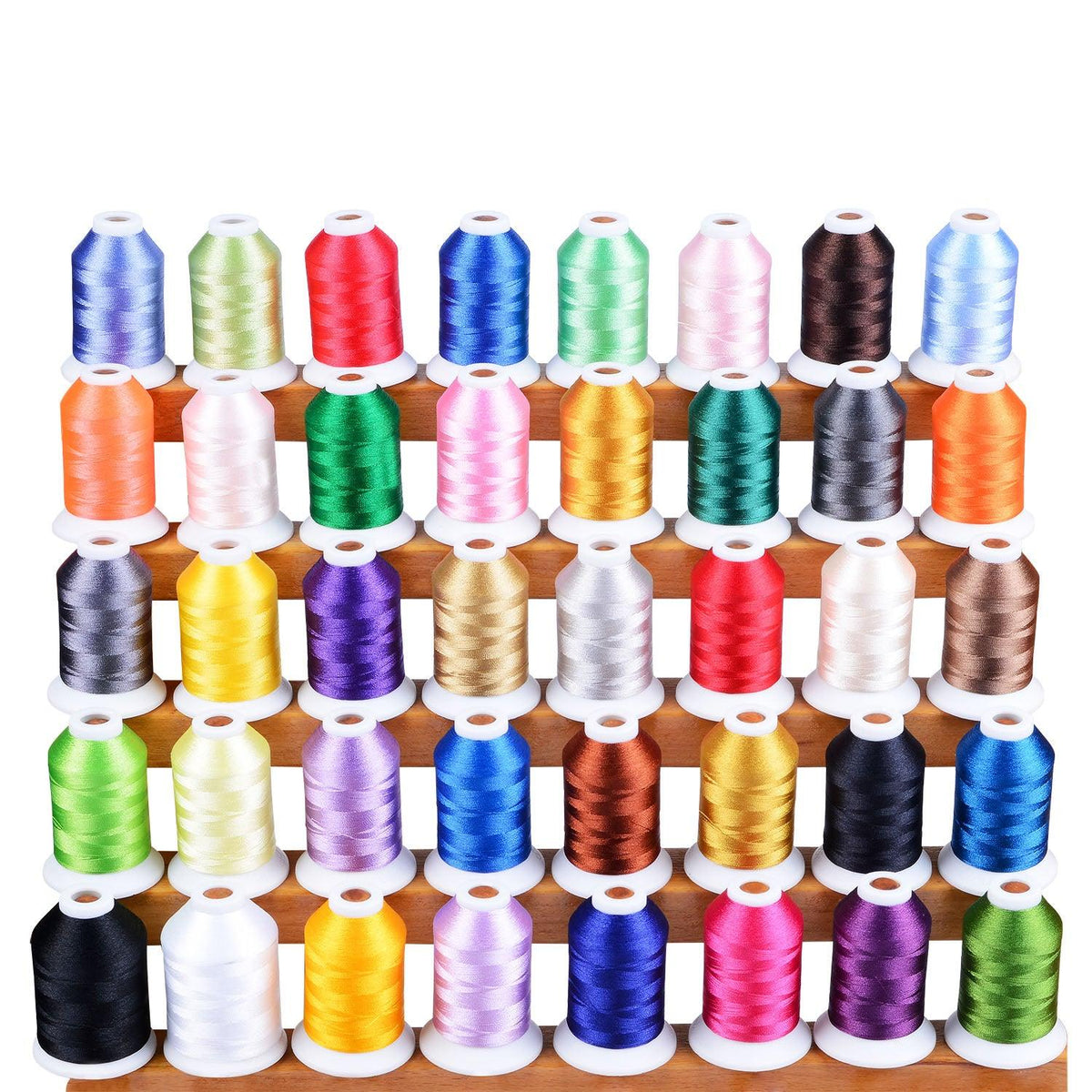 Simthreads 3 Neon Colors Machine Embroidery Threads 5500 Yds Each Polyester  Thread 40wt For Most Home Sewing Embroidery Machine - Thread - AliExpress