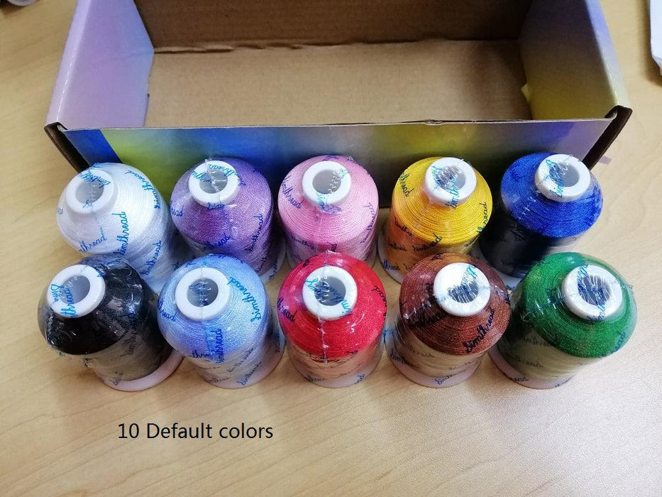 Embroidery Machine Threads - 6-10 Cones Assorted Brother/Simthread Colors  1000m
