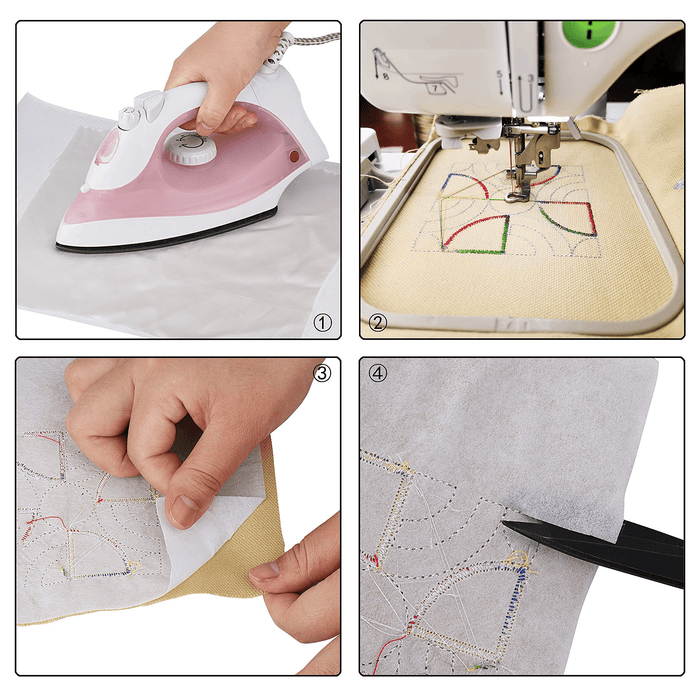New brothread Fusible Iron on Cut Away Machine Embroidery