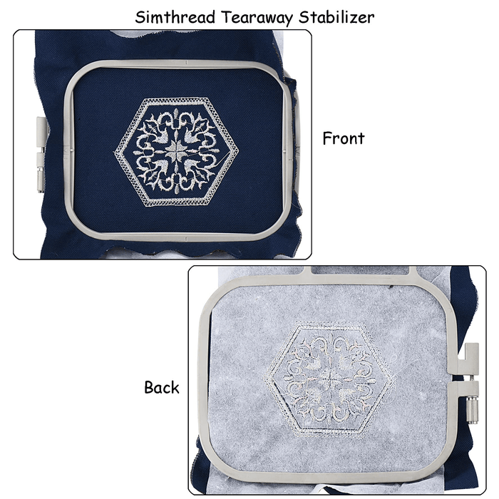 Tear Away Embroidery Stabilizer - 1.8 Ounces Medium Weight 12 x 50 yd Tear Away