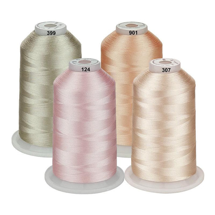Simthread Glow in The Dark Thread Polyester Embroidery Thread 5 Spools 550 Yards Each for Home Embroidery and Sewing Machine
